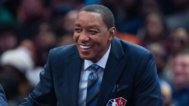 NBA great Isiah Thomas during the 2022 NBA All-Star Saturday Night